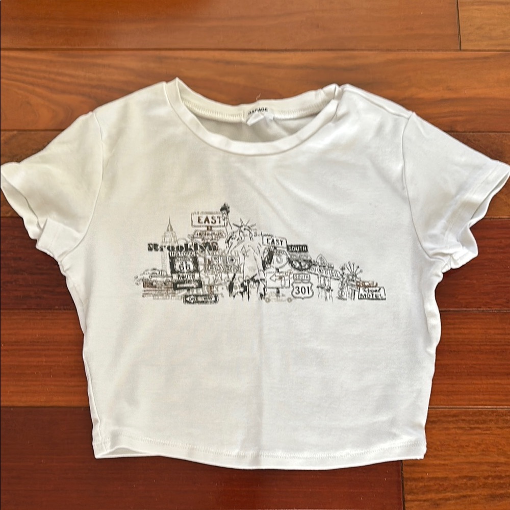 White Graphic Tee